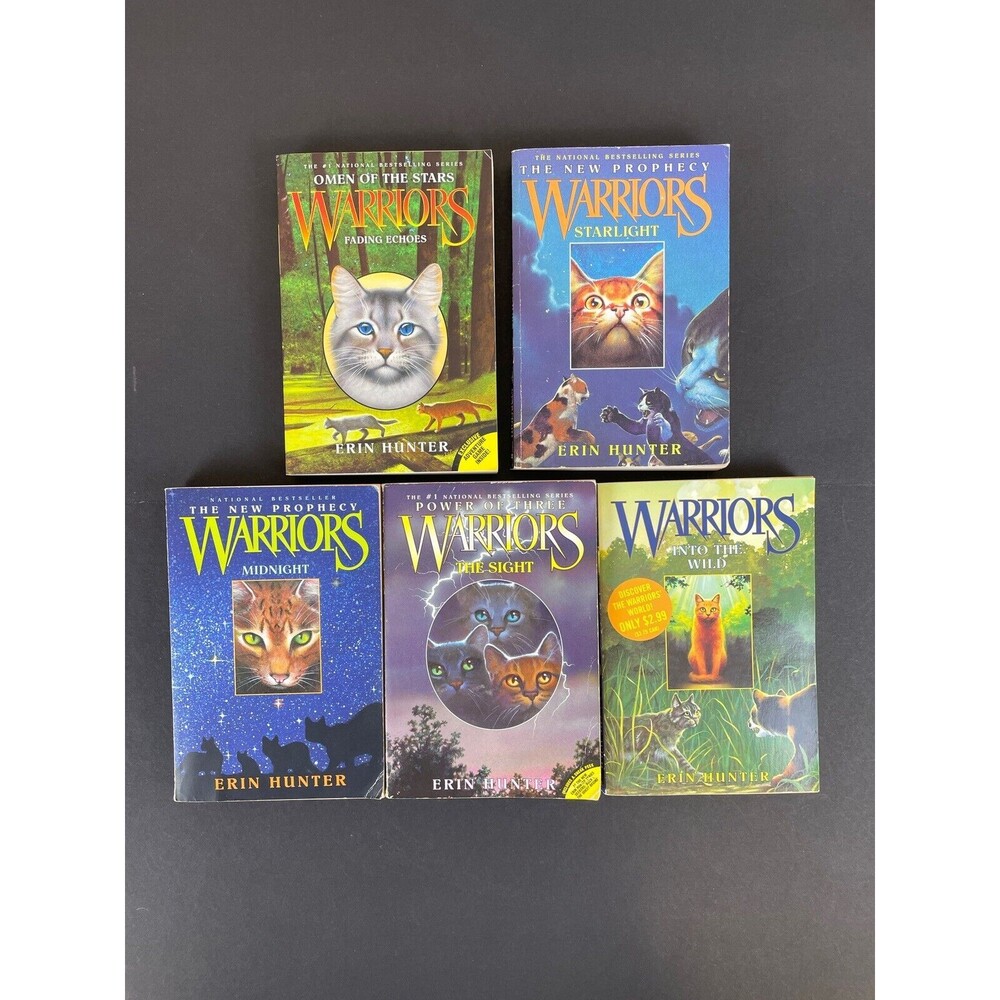 Warriors Book Lot of 5 By Erin Hunter: Assorted Mixed Lot Of Paperbacks